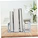 STOBOK Sturdy Bookend Magazine Rack Multiple Compartments Desktop File Organizer for Home Office Library and Study Easy Access No Assembly Required Enhanced Stability Rounded Edge Design