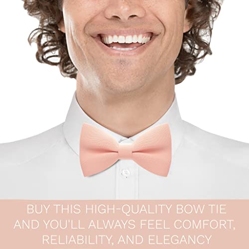 Image of Bow Tie House Mens Bowties Pre-tied Shape Clip on Bowtie Solid Men Formal Wear for kids, baby boys, toddler any age bow ties