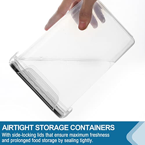 Verones Large Tall Airtight Food Storage Containers, 10 Pack Plastic Airtight Kitchen & Pantry Organization, Ideal For Flour & Sugar - Bpa-Free Plastic Canisters With Labels #TOP3
