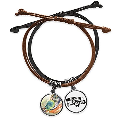 Bracelet corde paon ajustable fini les bijoux qui glissent
