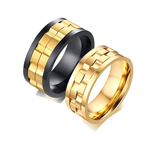Bague engrenage large 8mm en acier inoxydable aux finitions ciselées de précision