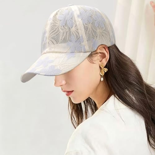 Gorra clásica de malla con visera bordada para mujer miniatura 2