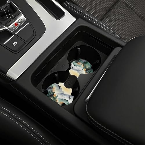 Portavasos de coche impermeable negro 2 piezas miniatura 6
