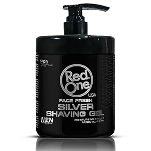 Redone Silver Shaving Gel 1000ml | Professional Barber-Grade Shave Gel for Men | Transparent Formula with Cooling Effect | Smooth Glide, Moisturizing & Anti-Irritation Shaving Gel for Close Shaves