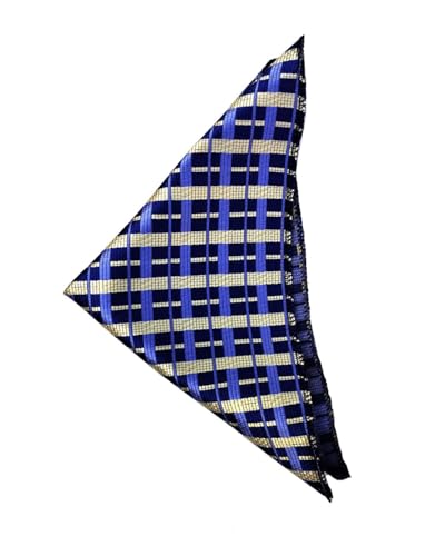 Image of formal cravat set for men with pocket square Men's Cravat Necktie, Self Design Microfiber Dark Multi color Free Size