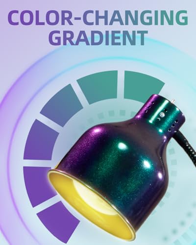 Food Heat Lamp: [3 Heating Bulb Included] [Steady Heating] Heat Lamp for Food, Commercial Food Warmer Lamp for Food Catering Food Warming Lamp for Buffet Parties (Green-Purple Gradient, 32\" H/2Head) - Thumbnail 3