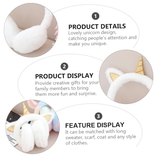 Orejeras de peluche térmicas cubiertas acolchadas para el viento 4