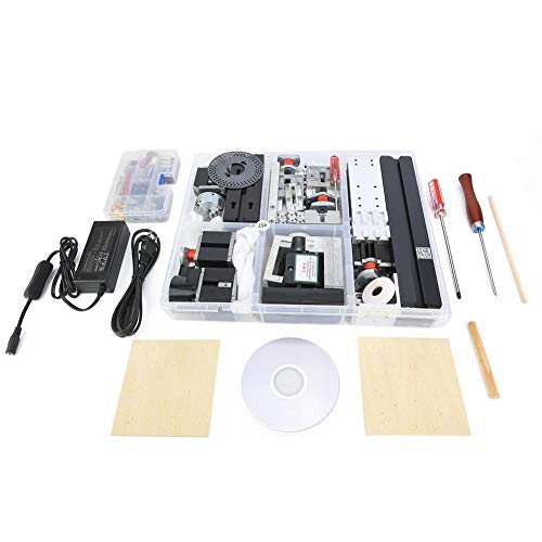 8 in 1 Mini Metal Lathe Machine DIY Lathe Kit 110-240V US Power Cord for Mini Precision Parts Processing Z8000M 24W 20000rpm