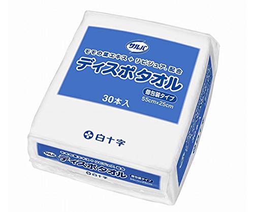 白十字 サルバ ディスポタオル 個包装タイプ 30本入×12袋 42720のサムネイル