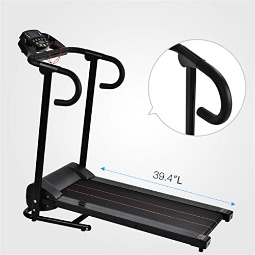 Image of Home Running Indoor Fitness Exercise Physical Training Folding Treadmill (Black)