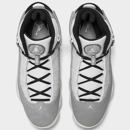 Nike Air Jordan 6 Rings FJ4650-077 Men's Cement Gray Leather Basketball Sneaker Shoes (us_Footwear_Size_System, Adult, Men, Numeric, Medium, Numeric_9_Point_5)