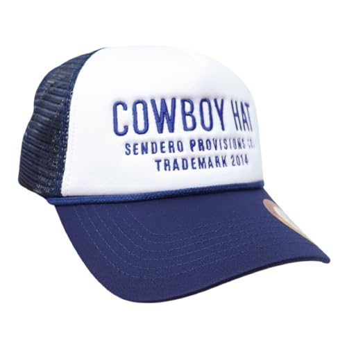 Sendero Provisions Co. Cowboy Adjustable Snapback Foam Trucker Hat with Embroidered Design & Mesh Back for Breathability