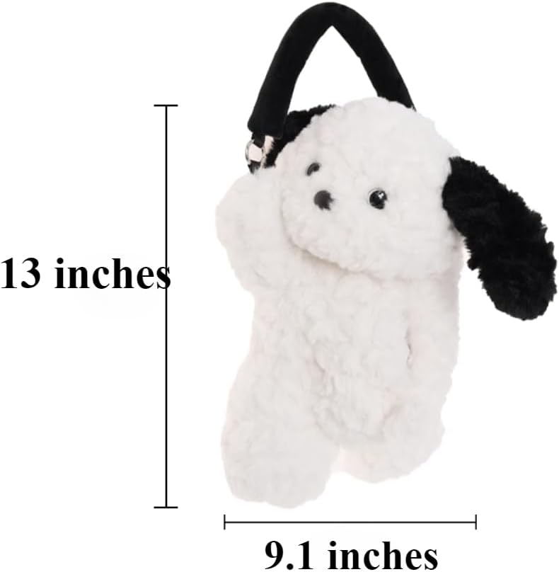 Tissu Cover Soft Plush Cute Dog Box Cartoon Paper Cover Holder Napkin Box Paper Storage for Car Home Bathroom Accessories (Brown)