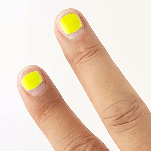 Tsumekira Catcher Neon Nail Sticker Yellow Color 2 Sheets (38 Per Sheets) Japan Baseball #TOP1