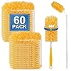 60Pcs Heavy Duty Duster Refills for Swiffer Duster with 2Handles