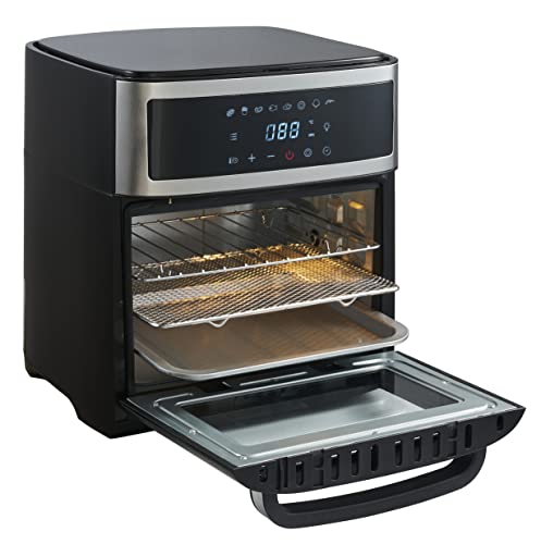 Adler Airfryer Ugn AD 6309 - 1700 W, 13 L, Rostfritt Stål/ Svart