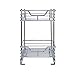 Household Essentials Glidez Chrome-Plated Steel 2-Tier Sliding Under Sink Cabinet Organizer, Chrome