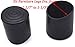 Antrader Round Shape PVC Rubber Covers Furniture Foot Table Chair Leg End Cap Cover Tip Protectors, 1.26 Inches, Black, Pack of 8