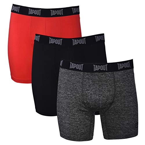 TAPOUT Mens Performance Boxer Briefs - 12-Pack Athletic Fit Breathable Tagless Underwear S-5XL Regular or Plus Size2