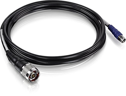 Image of TRENDnet Reverse SMA Female to N-Type Male Weatherproof Connector Cable (6.5ft, 2M),NDAA Compliant, Black TEW-L202