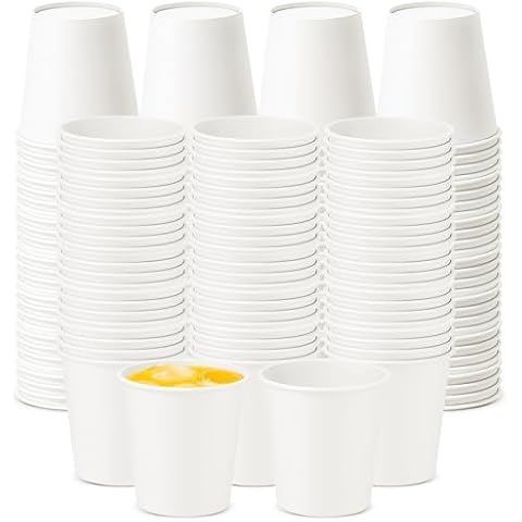Jippedea [300 Pack] 3 oz Small Paper Cups for Bathroom,Disposable Small Paper Cups,Mini Mouthwash Cups,Small Paper Cups for Parties,Picnics,Supermarket Tasting Cover