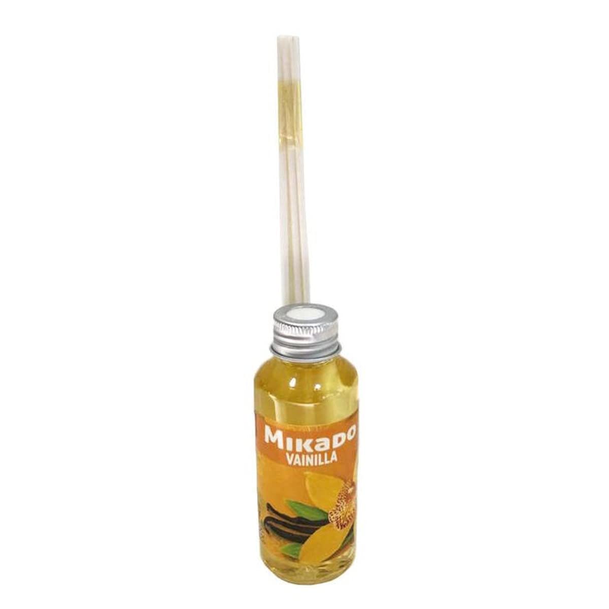 Lote de 12 Botes de Ambientadores Mikado Perfume Vainilla. Regalos Originales. Complementos. Colonias y Aromas. Detalles para Bodas, Comuniones, Bautizos y Cumpleaños. CC