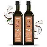 MCT Olio C8 Monte Nativo 2x500 ml – Olio di cocco puro liquido – MCT olio C8 per una dieta cheto – senza ingredienti indesiderati – perfetto per caffè a prova di bollettino