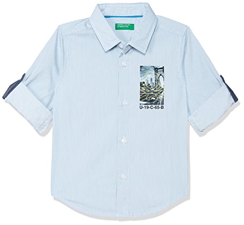 Image of United Colors of Benetton Baby-Boy's Geometric Regular Fit Shirt