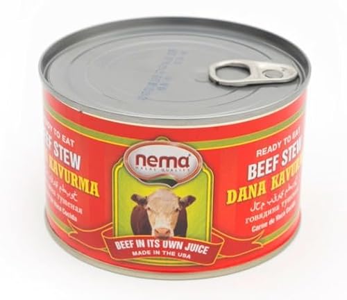 Beef Stew Variety Pack byNema, Ready To Eat, Tushonka & Beef Stew (Dana Kavurma), Pack of 2 (1 Can From Each Flavor)