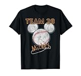 ディズニー ミッキーマウス 野球チーム 28 スポーツ アンティーク調 Tシャツ