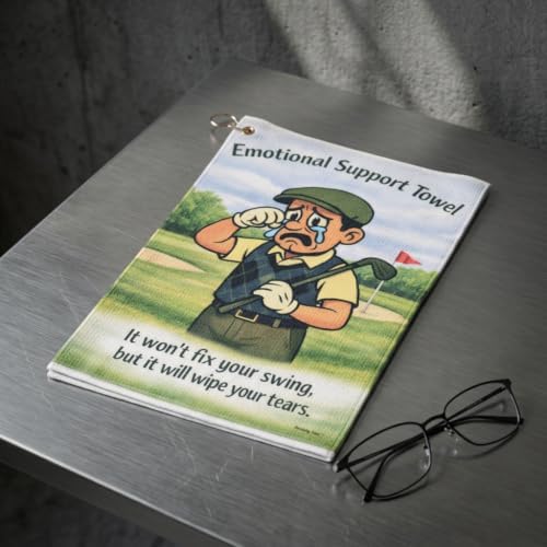 Wipe Your Tears Golf Towel. Funny Gift for Golfers-Good or Bad for Dads and Husbands. image 5