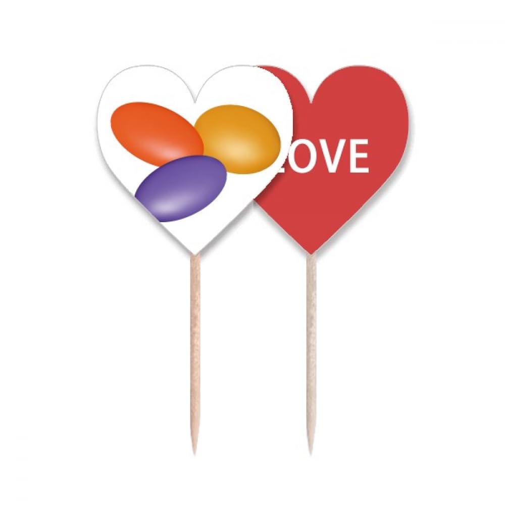 Drapeau cure-dents pilule et cœur pour cadeaux d'invités originaux