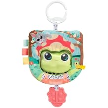 كتاب Lamaze Finlees Look Book - كتاب تفاعلي مجعد للعب الحسي والتنموي - مشبك لعربة الأطفال أو مقعد السيارة أو حقيبة الحفاضات - كتب أطفال عالية التباين تعمل باللمس والشعور - للأعمار من 6 أشهر وما فوق