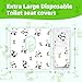 Upgraded Disposable Toilet Seat Covers (20 Pack) - Waterproof, Cute Panda Print, Travel-Friendly Individual Packs, Suitable for Kids & Adults, Perfect for Toddlers’ Potty Training in Public Restrooms