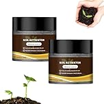 Soil Activator - Organic Soil Conditioner & Loosening Agent, Water-Soluble Formula Revitalizes Compacted Soil, Boosts Root Development for Vegetables, Flowers, Lawns Plants(60g/120g) (60g*2)