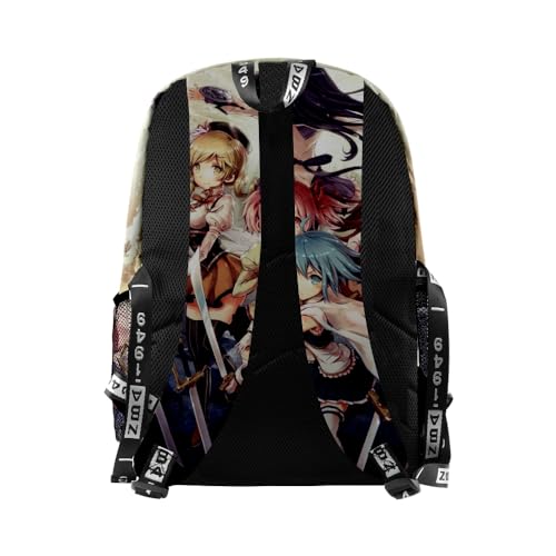 ISaikoy Anime Puella Magi Madoka Magica Backpack Daypack Laptop Bag 3D Printing School Bag Bookbag 42