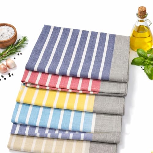 Image of Premium Hand Towels | 180 GSM Cotton Hand Towels | Hand Towel Set of 5 | Hand Towel for Gym | Soft Towels | Size 16W x 25L (Multicolor 4, Pack of 5)