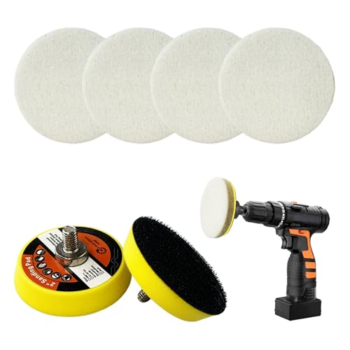 Image of 34Pcs Glass Polishing Kit, Multifunctional Scratch Remover Window Repair Tool for Window Repair, with Felt Polishing Wheel Polishing Disc Wool Polishing Pad and Cerium Oxide Polishing Powder