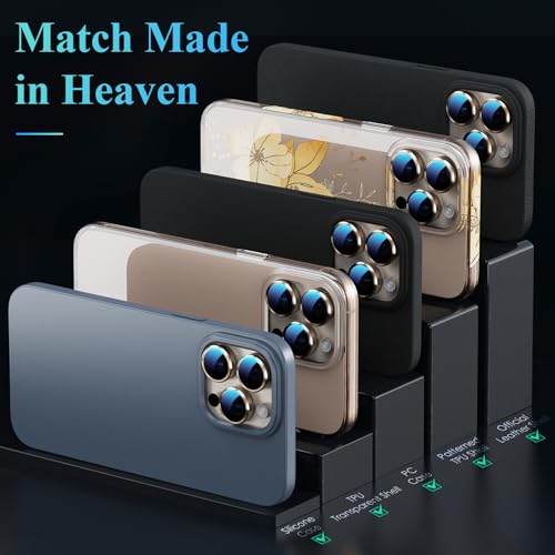 Image of YWXTW For iPhone 16 Pro /iPhone 16 Pro Max Camera Lens Protector, [1 Step Installation Tray] Tempered Glass Screen Protector Metal Custom Camera Cover Accessories Case Friendly