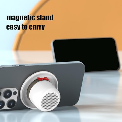 Enceinte Nomade Aimantée et Boîtier Sonore avec Support Téléphone Intégré