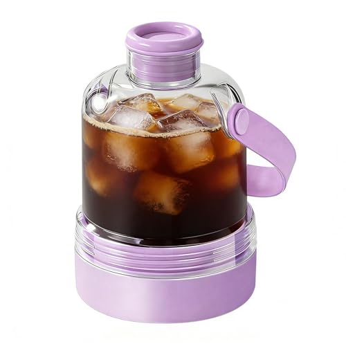 Ice Trays for Freezer - 400ml Easy Release Silicone Portable, 5.91x3.7 inches Push Water Bottle with Ice Tray - for Juice Cockta