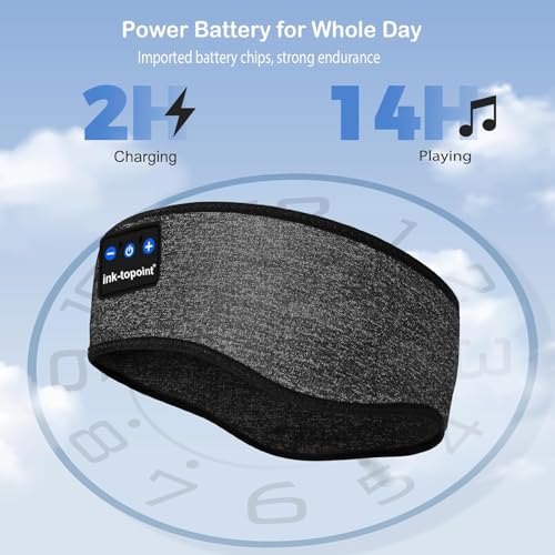Casque de sommeil Bluetooth 5.4 confortable et masque yeux - 5