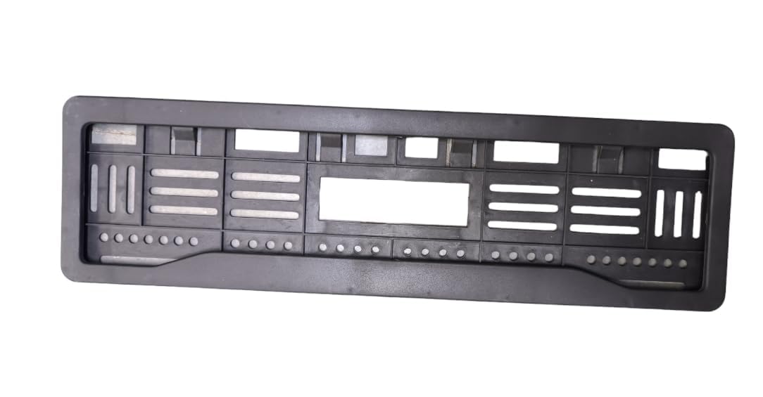 Cabix Car IND Number Plate Frame Cover Black HSRP Standard Size (Front and Back) Full Open Universal for Kia Seltos/Carens/Sonet/EV6 - Image 3 thumbnail