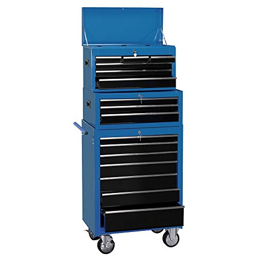 Image of Draper 11541 26" Combination Roller Cabinet and Tool Chest (16 Drawer)