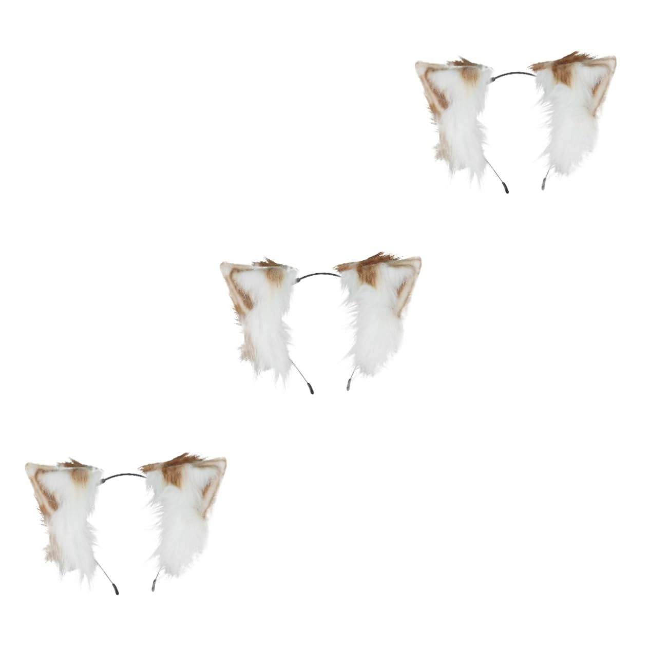 Beavorty 3pièces Bandeau Décoratif Oreilles Animal Pour Festival Accessoire Cosplay Adorable Et Amusant Pour Fêtes Et Photos
