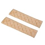 Seatbelt Covers,Car Belt Protector,Carsemoo Seat Belt Shoulder Strap Cover Harness Pads For Car/Bag,Soft Comfort Helps Protect You Neck And Shoulder From The Seatbelt Rubbing/Lrritation (Beige 2-Pack)