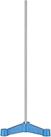Labasics Stainless Steel Triangular Tripod Retort Stand with Long Rod - Stable 5.3" Lab Base for Glassware & Equipment