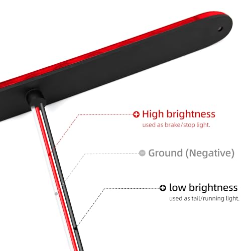 FXC 2PCS 16Inch 11 LED Marker ID Bar Red Trailer Light Bar for Park Stop Turn Tail Brake Light for Golf Cart Offroad Truck Trailer RV UTV ATV Waterproof Sealed DOT by FXC - Image 4