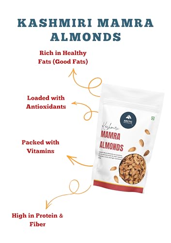 Image of Arctic Dryfruits Kashmiri Mamra Almonds (1000g)| Vaccum Packed Badam Giri | Rich in Protein, Healthy Oils & Fats | One Tree Almond No Additives or Preservatives | Natural Crunchy Dry Fruits