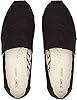 TOMS Womens Canvas Alpargata Slip-on Shoes Recycled Cotton Loafer Ballet Flat, Black White, 6 UK #3